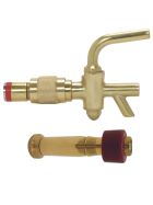 Brass tap fitting Rhineland with air valve