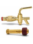 Messing Zapfgarnitur  Automatikhahn für Pittermännchen inkl. Luftventil