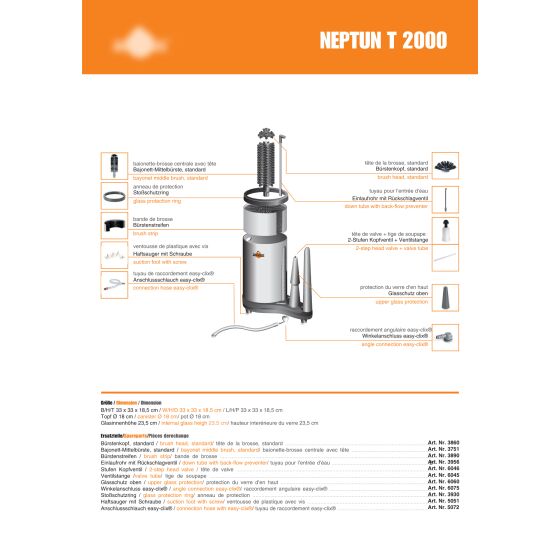 SPÜLBOY® Standard Schlauch, easy clix® 3/8" Neptunt/Twin Go/ Nr. 3