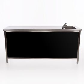 Brewery folding counter made of stainless steel & CNS surface 2m