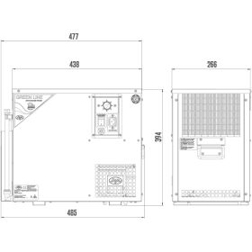 Dispensing system combination cooler wet cooler & Accompaniment cooler 4 lines with 200l/h, 8m riser