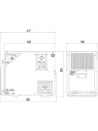 Dispensing system combination cooler wet cooler & Accompaniment cooler 4 lines with 200l/h, 8m riser