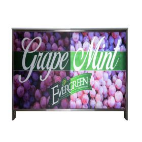 Backlit fabric incl. print Long drink counter corner section (750x1020mm)
