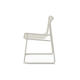 Throne Metalldraht-Stuhl stapelbar – Beige