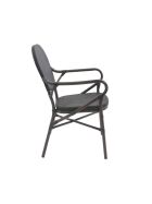 Tango Bistrostuhl Textil – Wenge-Schwarz Mesh