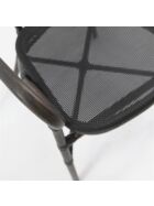 Tango Bistrostuhl Textil – Wenge-Schwarz Mesh