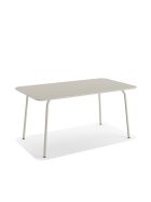 Shine Gartentisch Stahl rechteckig – Beige