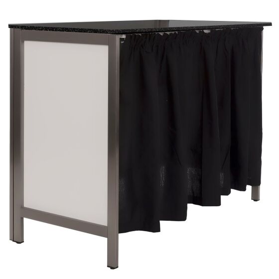 Curtain for folding counters incl. 1.25 m rail
