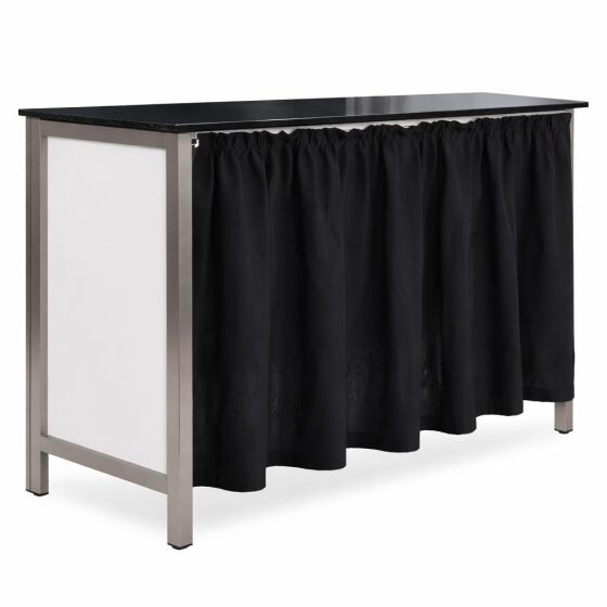 Curtain for folding counters incl. 1.25 m rail