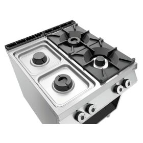Gasherd 900, B800, 4FL, GBO 2/1GN von Bartscher