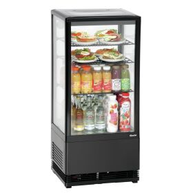 Mini-Kühlvitrine 78L, schwarz von Bartscher