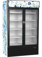 Glass door refrigerator HL 1200 GL - Esta