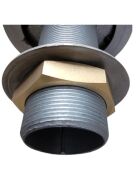 Schanksäule "Westworld" 2leitig  aus Edelstahl H 545mm Durchmesser 85mm / auch mit Schankhahn&Schlauch erhältlich