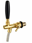 Kompensatorschankhahn GDW 35 mm gold - CZ – GDW Kompensatorschankhahn – Hochwertiger Zapfhahn mit Schaumtaste