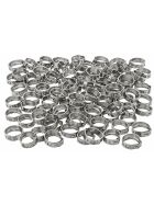 100 × 4 mm Klemmen 1 Ohr Schlauchklemmen