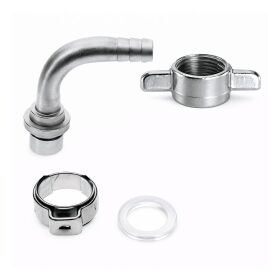 10 mm curved 4-part beer hose nozzle set