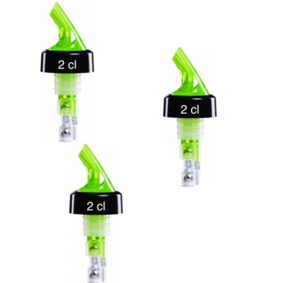 3 x Portionierer Compact zum Aufsetzen Neon Grün