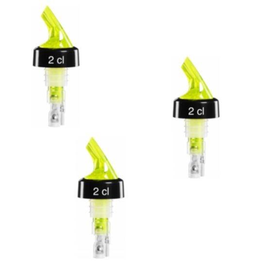 3 x Portionierer Compact zum Aufsetzen Neon Gelb