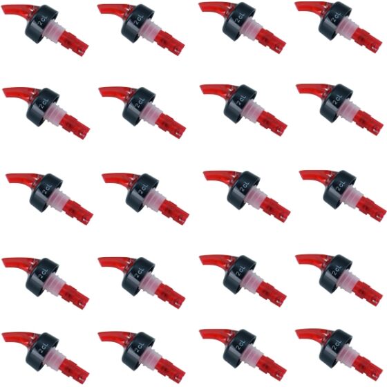 2 cl portioner in red 20 pieces