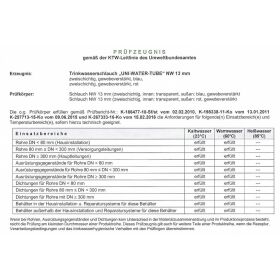 Trinkwasserschlauch  50 m 3/4" inkl. 2x GEKA plus Schlauchstück "K" 1/2"  Messing - für Trinkwasser  DVGW zugelassen