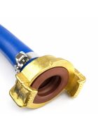 Trinkwasserschlauch  50 m 3/4" inkl. 2x GEKA plus Schlauchstück "K" 1/2"  Messing - für Trinkwasser  DVGW zugelassen