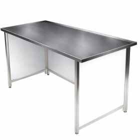 Klapptheke "IronBar"mit Tiefgezogenen, glatten Edelstahloberflächen 150cm/200cm mit/ohne Becken