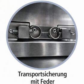 Klapptheke "IronBar"mit Tiefgezogenen, glatten Edelstahloberflächen 150cm/200cm mit/ohne Becken