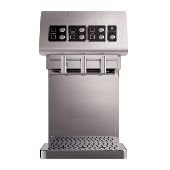 Professional drinking water dispenser for 3 types, including portion control, Fontemagna Bridge type