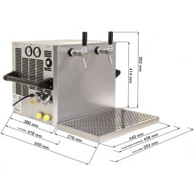 Selbach dry cooler dispensing system with integrated...