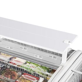 Tefcold Supermarkt-Kühler/Gefriertruhe in Schwarz | TWIN HEAD B-CF