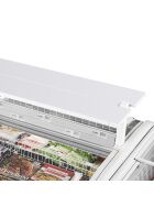 Tefcold Supermarkt-Kühler/Gefriertruhe in Schwarz | TWIN HEAD B-CF