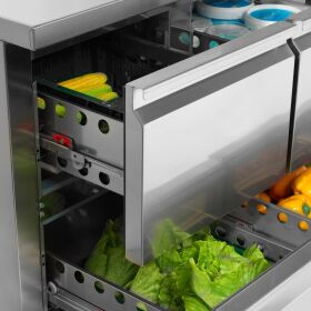 Tefcold Thekenkühlschrank, GN 1/1 3 Selbstschließende Drehtüren | CK7310/-SP