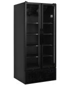 Tefcold Display-Kühlschrank in Schwarz 2 Dreh-Glastüren | FS890H BLACK