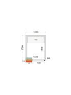 Tefcold Kühlzellen-Wandelemente 80 mm 1 Dreh-Volltür | CR 120x150x212 NF