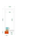 Tefcold Gefrierraum 1 Dreh-Volltür B:580 H:1765 | CRNF1227