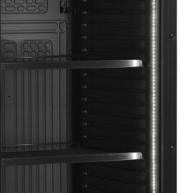 Tefcold Flaschenkühlschrank in Schwarz 1 Dreh-Glastür | CEV435 BLACK