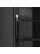 Tefcold Display-Kühlschrank in Schwarz 1 Dreh-Glastür | SCU1425H