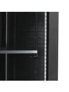 Tefcold Display-Kühlschrank in Schwarz 1 Dreh-Glastür | SCU1425H