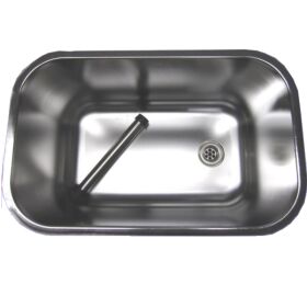 Wash basin from CNS different sizes 50 x 30 x 30 cm with...
