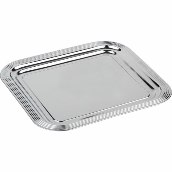 Party plate GN 1/1 made of chrome steel, 53 x 32.5 x 1.8 cm (WxDxH)