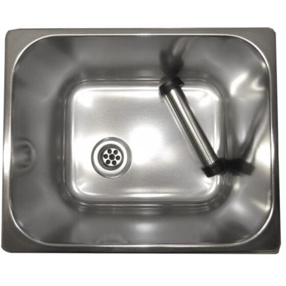 Sink made of CNS different sizes 30 x 24 x 20 cm with accessories
