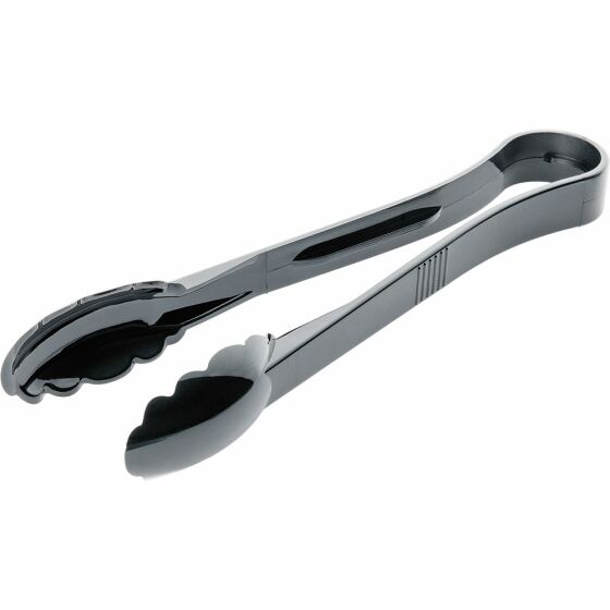 Salad tongs made of polycarbonate, black, length 30 cm