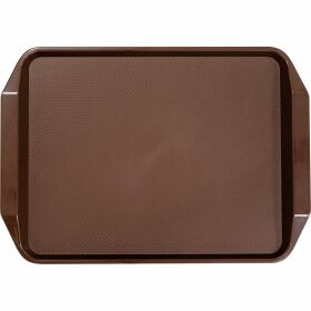 Tray with handles, made of polypropylene, brown, 43 x...