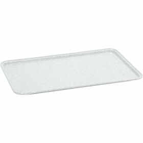 Polyester tray GN 1/1, fiberglass reinforced, with non-slip rubber surface, granite