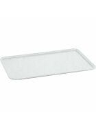 Polyester tray GN 1/1, fiberglass reinforced, with non-slip rubber surface, granite