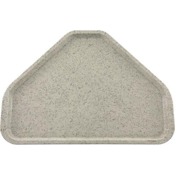Polyester tray trapezoid, color granite, 477 x 337 x 15 mm (WxDxH)
