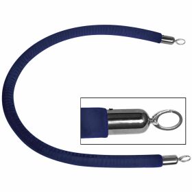 Connecting rope dark blue, chrome-plated fittings, length...