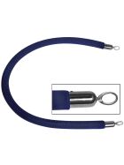 Connecting rope dark blue, chrome-plated fittings, length 150 cm
