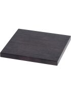Obere Holzplatte für Buffet-Ständer, dunkelbraun, Abmessung 25 x 25 cm