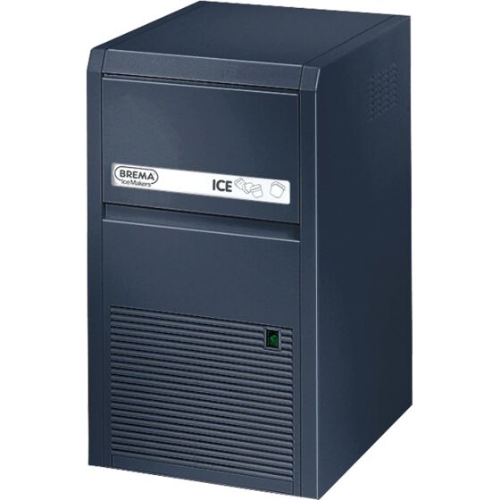 BREMA ice cube maker air-cooled, ABS housing, 21kg / 24h, dimensions 355 x 404 x 590 mm (WxDxH)